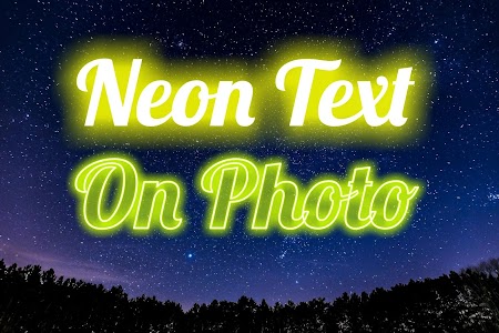Neon Text On Photo Unknown