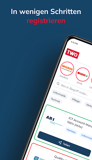 Android application Two Jobs screenshort