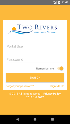 Android application Two Rivers Insurance Online screenshort