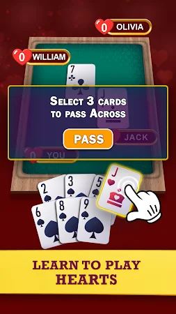 Game screenshot Hearts: Classic Card Game Fun hack