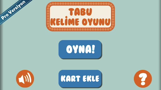 Android application Tabu - Yasak Kelime screenshort