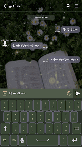 카카오톡 테마 - 반짝이는 무드 소풍 Screen 3