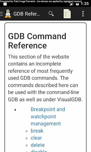 GDB Quick Reference Guide Screen 2