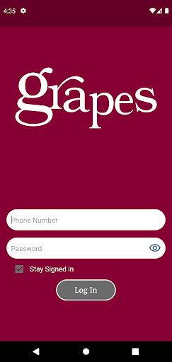 Android application Grapes MIS Live screenshort