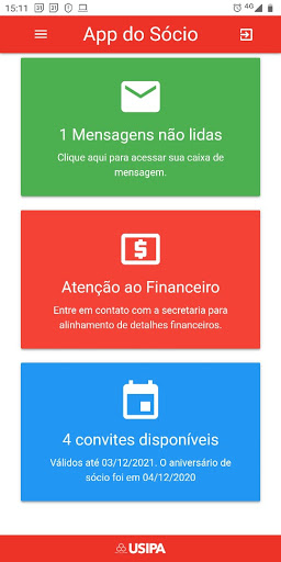 Usipa - Sócio Screen 2