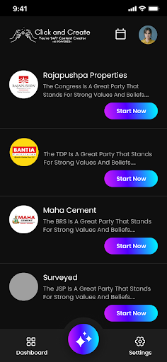 Click & Create Screen 2