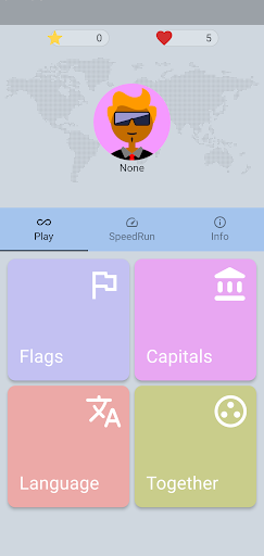 Android application Flags & Countries Quiz screenshort