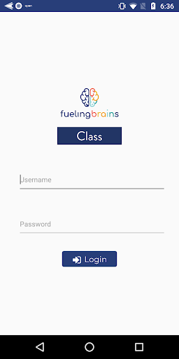 Android application Fueling Brains Class screenshort