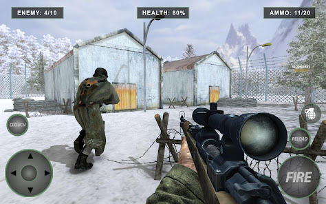 Imágen 11 World War Sniper Hero : Frontl android