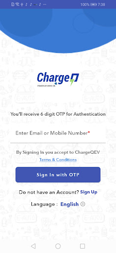 ChargeQEV Screen 2
