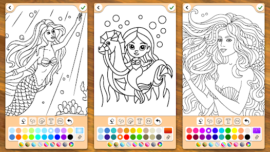 Desenhos para colorir de imagens de cabeça de sereia - Desenhos para colorir  gratuitos para impressão