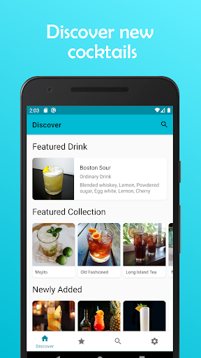 Android application Cocktail Hero - Drink Recipes screenshort