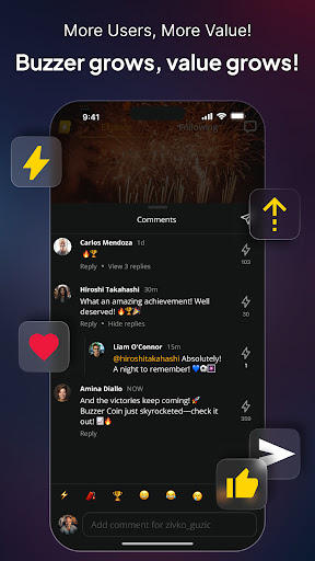 Buzzer: Sports Community Screenshot 3 - AppWisp.com