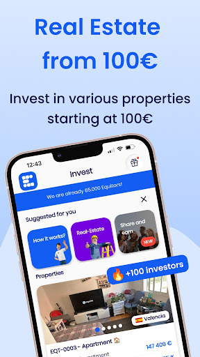 Android application Equito App screenshort