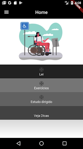 Android application Estatuto Pessoa c/ Deficiência screenshort