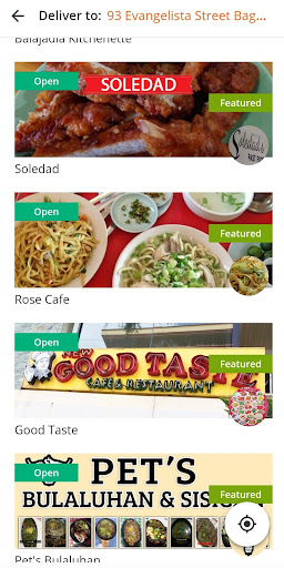 Android application When In Baguio Eat screenshort