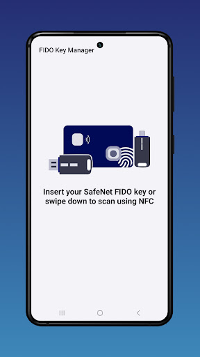 Android application SafeNet FIDO Key Manager screenshort