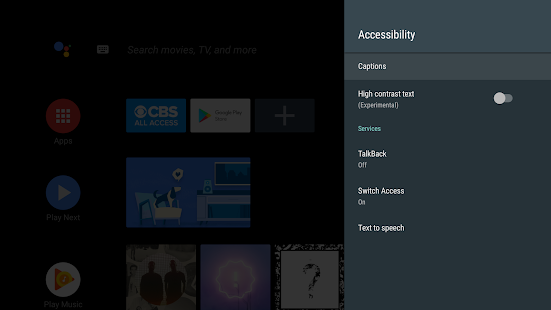 Android für Barrierefreiheit Screenshot