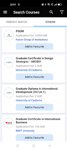 Mentoria Overseas Education Screen 3