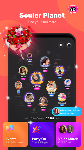 SoulChill - Find Soulmate and Group Voice Chat  screenshots 1
