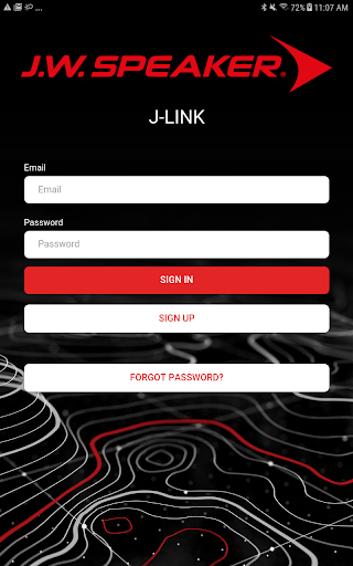 Android application J-Link™ App for J.W. Speaker screenshort