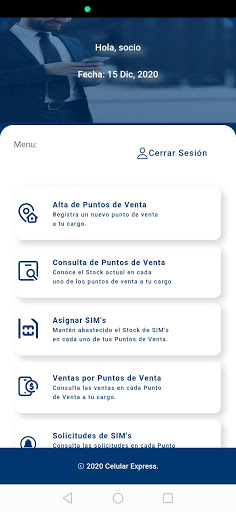 Celex Socio Emprendedor Screen 2