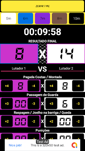 Jiu Jitsu Scoreboard - Simulat Screen 2