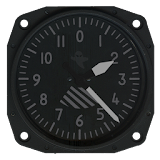 Aviator Clock Stealth icon