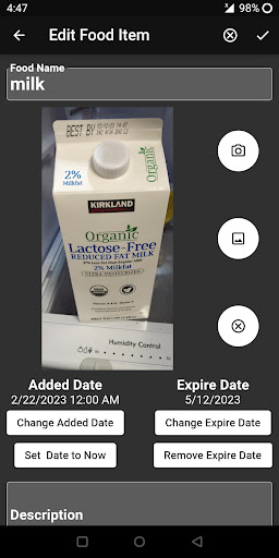 Food Inventory Tracker Screen 3
