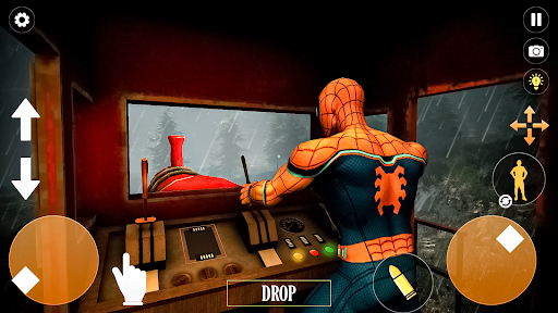 Android application Horror Spider : Scary Train screenshort