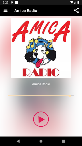 Android application Amica Radio screenshort