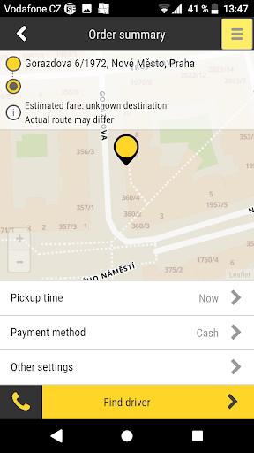 AAA TAXI - order taxi Screen 2