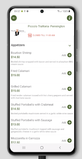 Piccolo Trattoria Screen 3