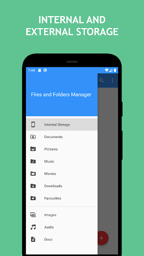 Screenshot of Files and Folders Manager
