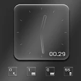 Transparent RS Clock UCCW skin icon