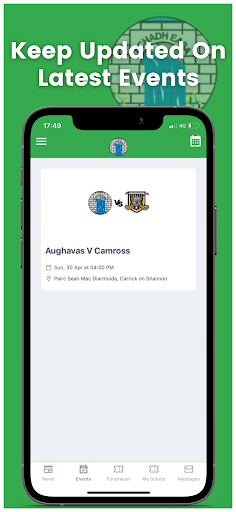 Aughavas GAA Club Screen 3