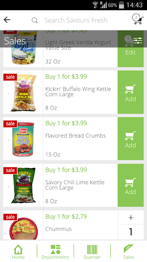 Screenshot of Savours Fresh Market