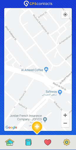 Android application GPS Contacts screenshort
