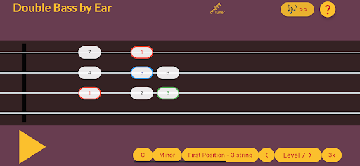Android application Contrabass by Ear screenshort