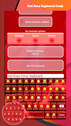 赤い薔薇のキーボード絵文字 Androidアプリ Applion