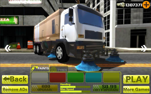 Modern City Road Sweeper