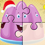 Cartoon Jigsaw puzzle for kids icon
