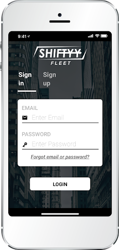 Android application Shiftyy Fleet screenshort