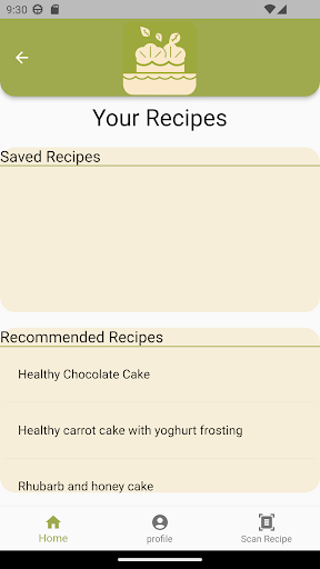 Android application GlucoBake screenshort