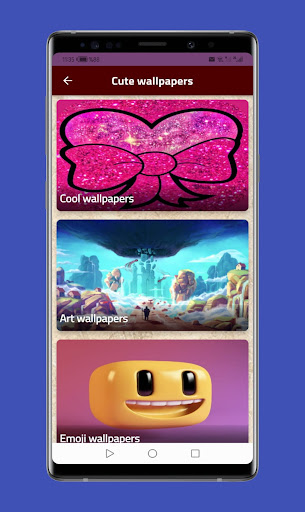 Android application Cute wallpapers screenshort