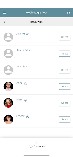 myCLINICapp Screen 3