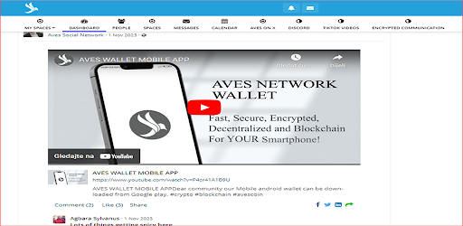 Android application Aves social network screenshort