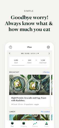 Upfit Nutrition Coaching Screen 2