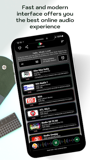Radio Italy - Online Radio Screen 2