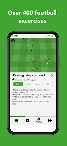 Screenshot of FootballTraining+